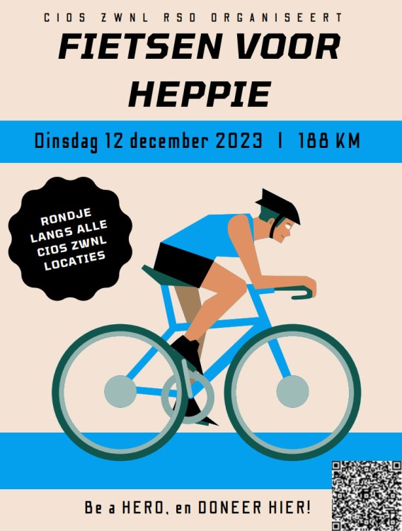 CIOS Zuidwest-Nederland fietst "Hollen voor Heppie" - een tocht voor Het Vergeten Kind