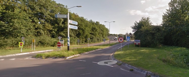 Afsluiting toerit 22 A16 richting Dordrecht