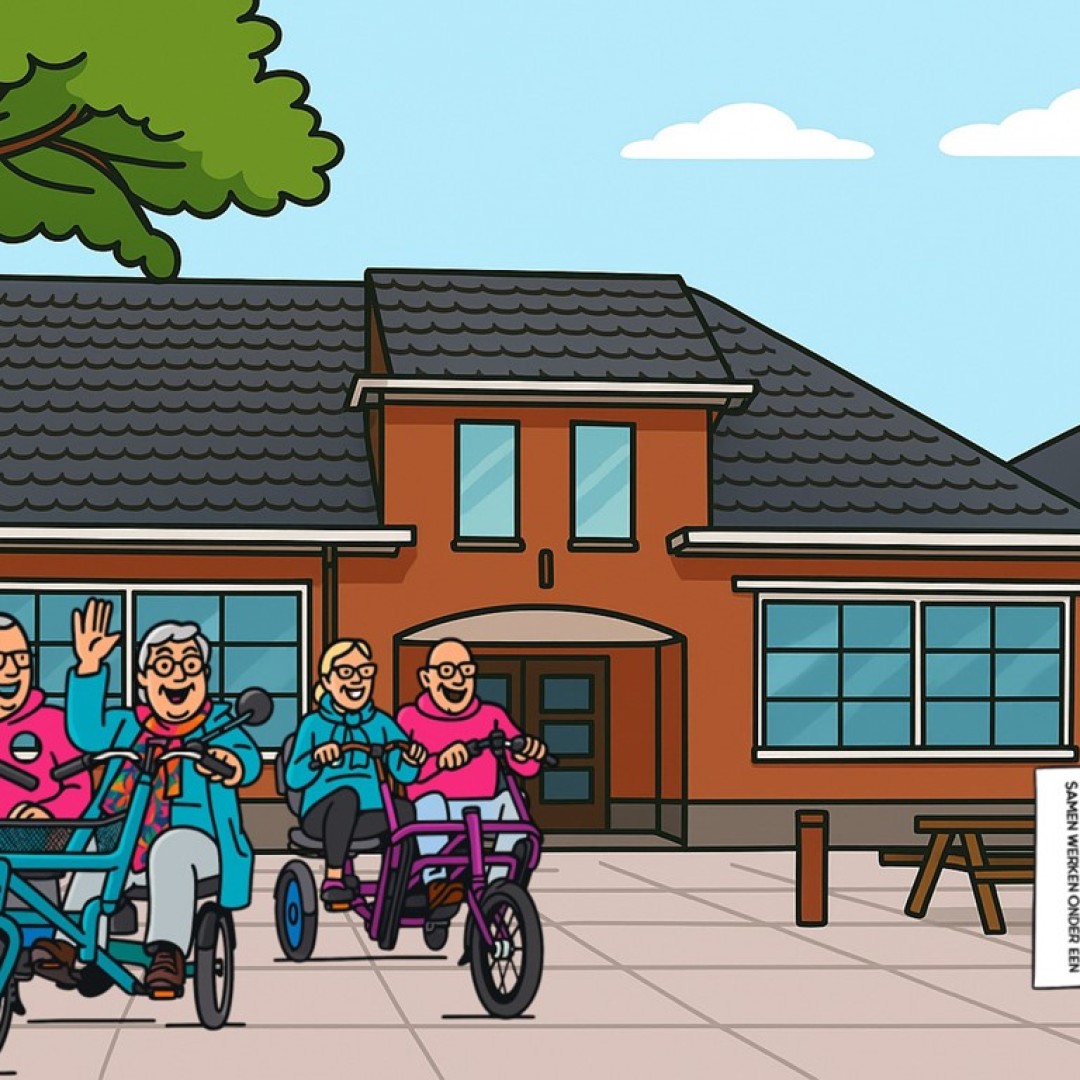 Fietsmaatjes Alblasserdam organiseert een gezellige middag op het plein voor het ParticiPand