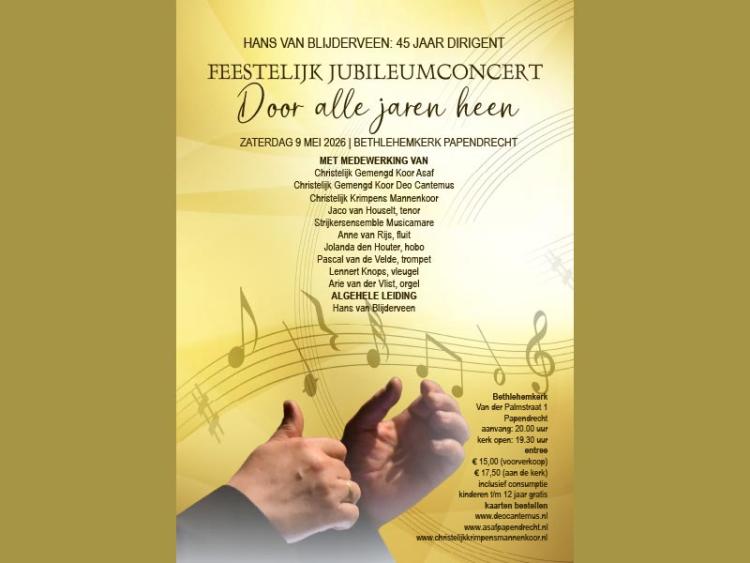 Jubileumconcert 'Hans van Blijderveen 45 jaar dirigent'