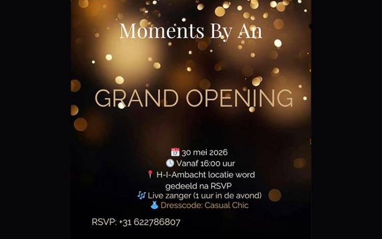 Grand opening 'Moments by An'
