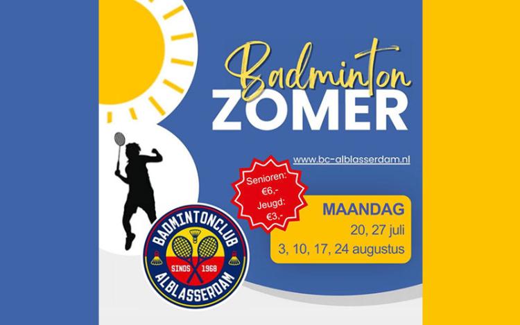 Zomerbadminton in De Blokweer