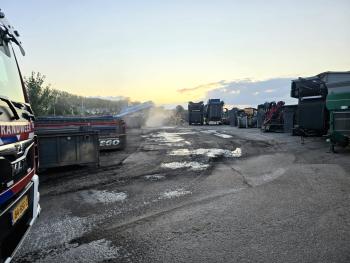 Geen brand, maar flinke stofwolken zorgen voor melding langs A15