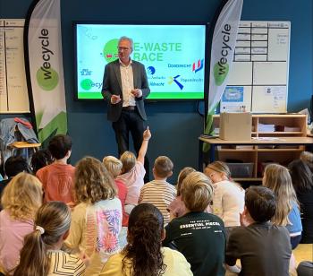 Basisschool De Wijngaard komt in actie tegen elektronisch afval tijdens E-waste Race