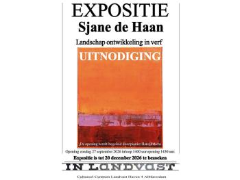 Opening expositie 'Landschap ontwikkeling in verf' van Sjane de Haan