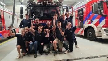 Zwijndrechtse jeugdbrandweer 5e en 9e van Nederland tijdens finalewedstrijden in Groningen