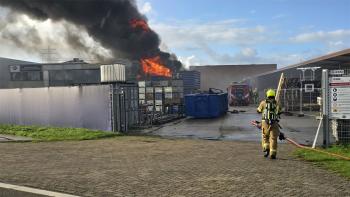 Zeer grote brand aan het Nanengat