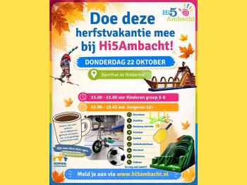 Vakantietopper Herfstvakantie: Fun en Sport (groep 3 t/m 8)