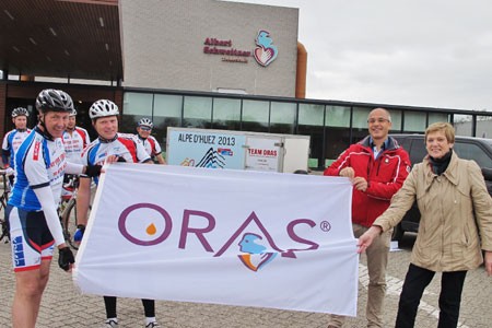 Stichting ORAS bedwingt op 6 juni met een eigen team de Alpe d’Hues