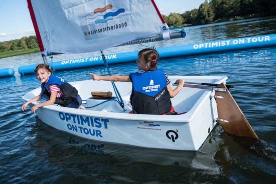 Kinderen kunnen gratis kennismaken met watersport bij Optimist on Tour in Dordrecht