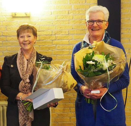 Jubilarissen bij Asaf in de bloemen gezet