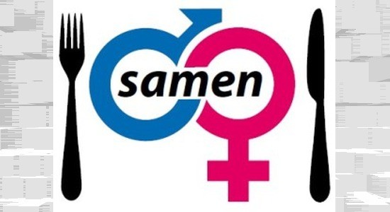 Samen eten voor alleen gaanden