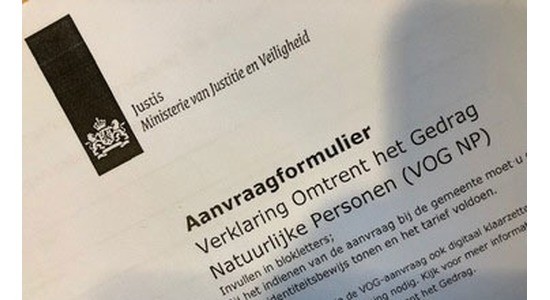 Gemeente vergoed VOG voor vrijwilligers