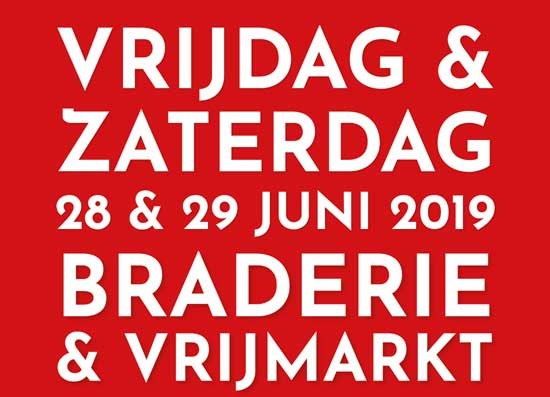 Kerkbuurt Baggerfestival Braderie en Vrijmarkt op vrijdag 28 en zaterdag 29 juni a.s.