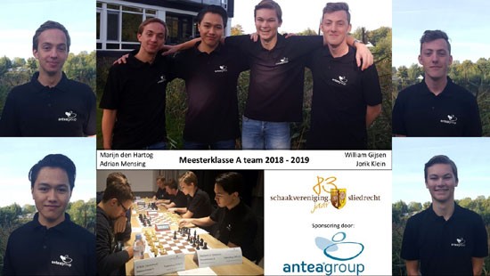  Antea Group Nederland sponsort jeugdschaken Schaakvereniging Sliedrecht 