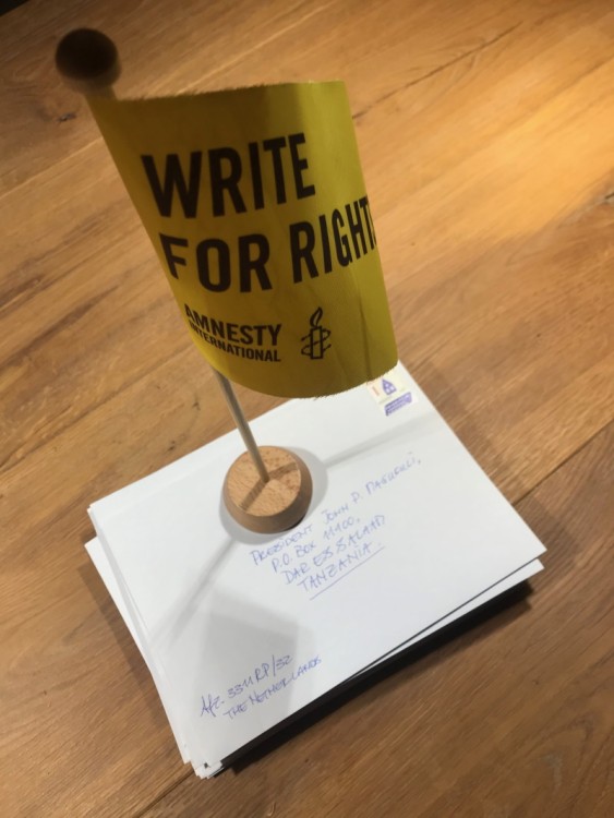 Schrijfavond Amnesty International Dordrecht