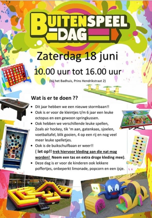 Buitenspeeldag wijk Centrum (4-12 jaar)