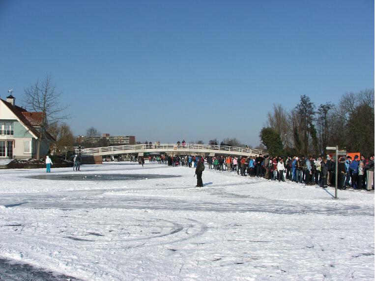 brug over de boezem