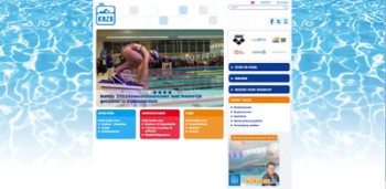 Album afbeelding 5: Alblasserdamse jeugdzwemster op de voorpagina van de website van de KNZB