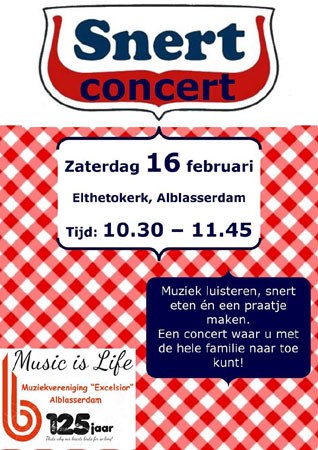 Snertconcert - Muziekvereniging Excelsior Alblasserdam